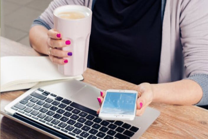 Computer + Coffee